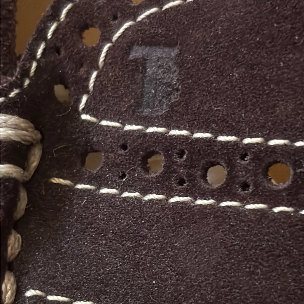 TODS’S Burgundy Suede Gommino Loafers - Ladies Sz 38 - Picture 4 of 8